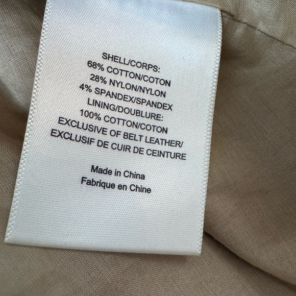 Tory Burch Blythe Khaki Safari Style Shirt Dress Size 0 Utility Button - Picture 10 of 12